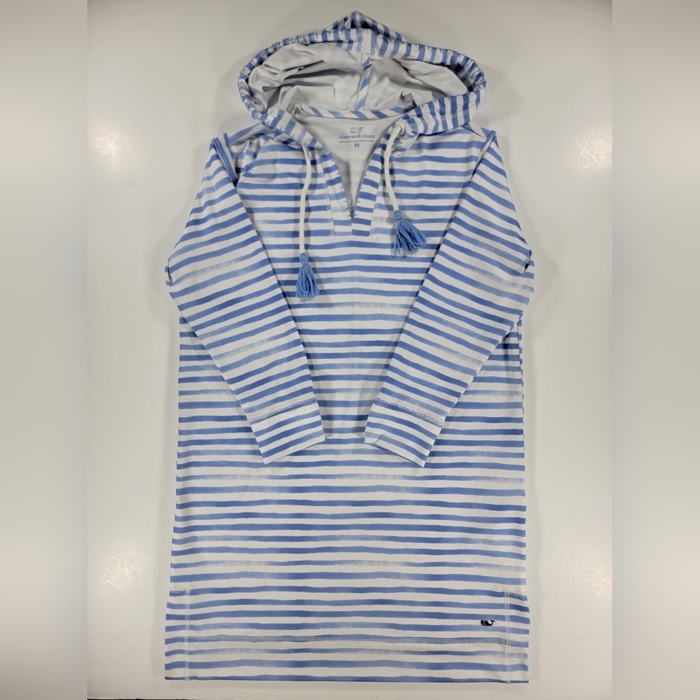 Vineyard Vines Shirt Dress Hoodie Women's XS Swim Cover Up Performance  Stretch